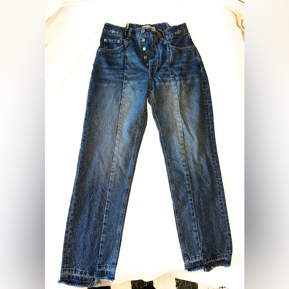 Zara Split Denim Jeans